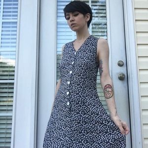 90s Vintage Floral Maxi Dress